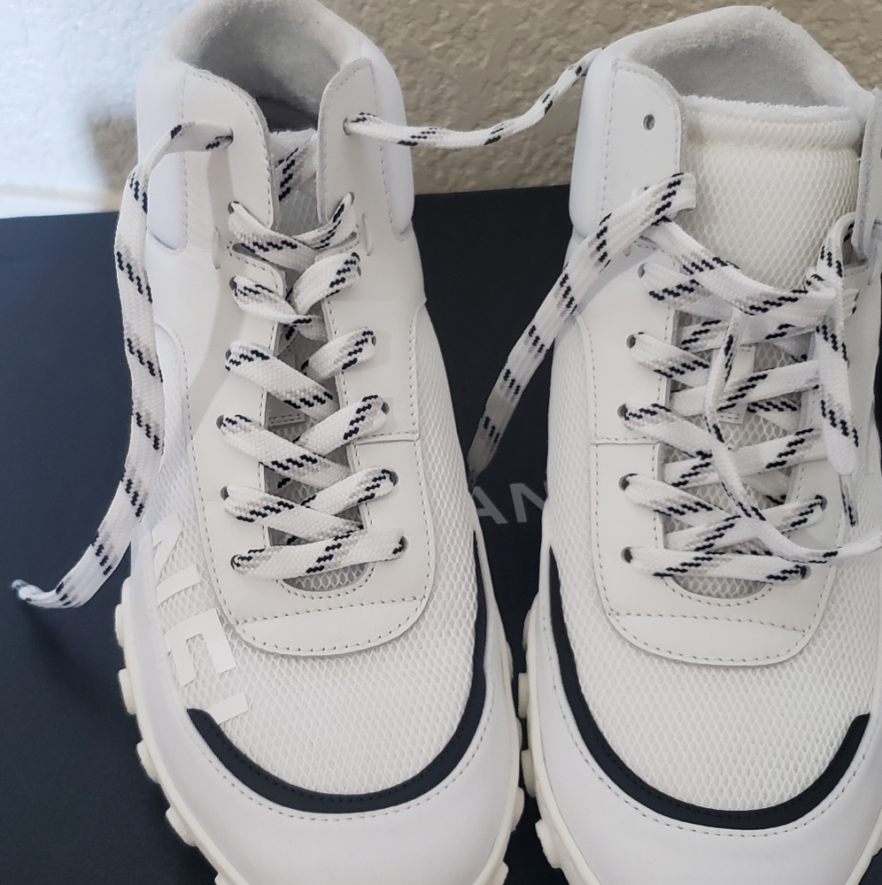 SOLD! Chanel hi top sneakers size 7